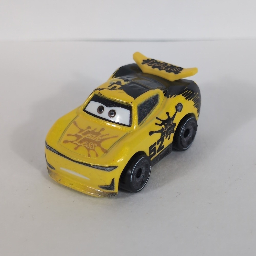 Disney Pixar Cars Mini Racers Leak Less Brian Spark No 52 Yellow Diecast Toy Car
